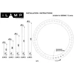 Люстра на штанге iLedex CASA 966C-12 CR+CL от ImperiumLoft