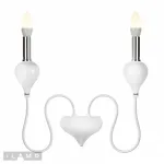 Настенный светильник iLamp Lady B88003-2 Белый от ImperiumLoft