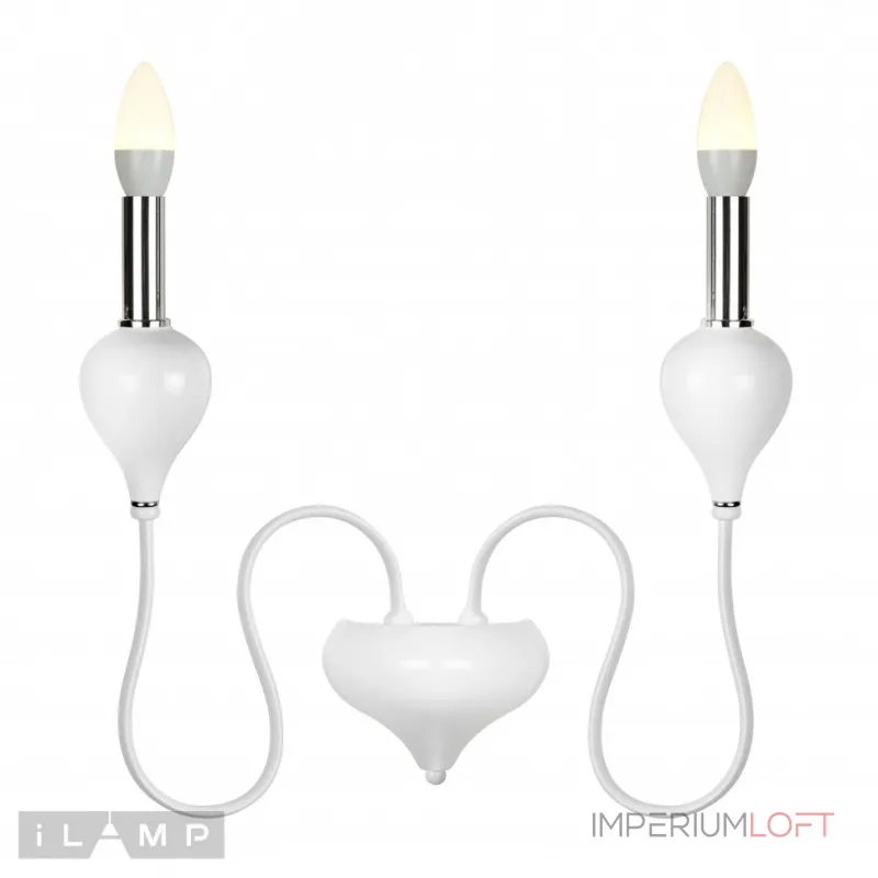 Настенный светильник iLamp Lady B88003-2 Белый от ImperiumLoft