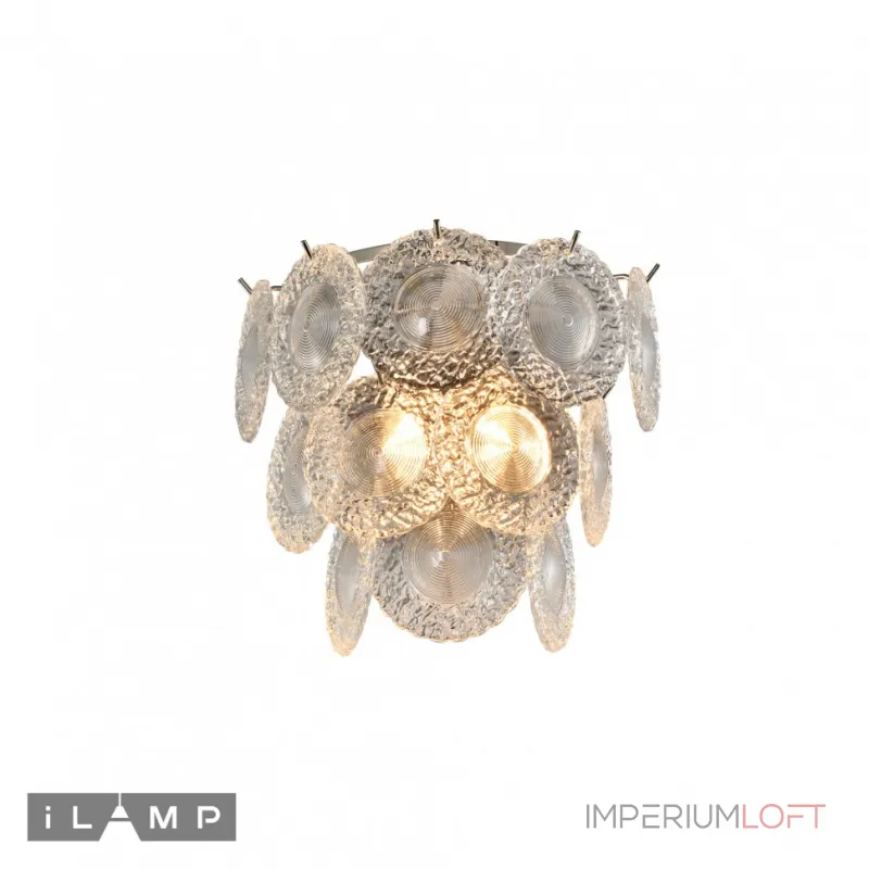 Настенный светильник iLamp ROCKFELLER W2549-2 NICKEL от ImperiumLoft