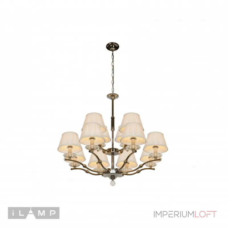 Подвесная люстра iLamp Vivaldi 85125/8+4 Хром от ImperiumLoft