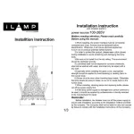 Люстра на штанге iLedex CASA 966C-12 CR+CL от ImperiumLoft