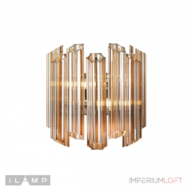 Настенный светильник iLamp MB0267-2C CHROME+BROWN от ImperiumLoft