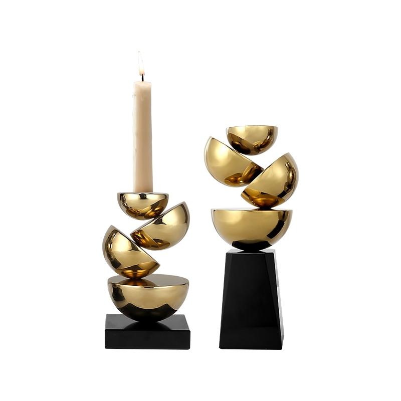 Подсвечник iLedex FRAGMENT 6933 S GOLD & BLACK от ImperiumLoft Подсвечник iLedex FRAGMENT 6933 S GOLD & BLACK от ImperiumLoft