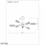 Светильник потолочный iLamp Evolution 15609-6 AN+CL от ImperiumLoft