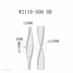 Светильник настенный iLedex Woodstock W2119-500 BR от ImperiumLoft