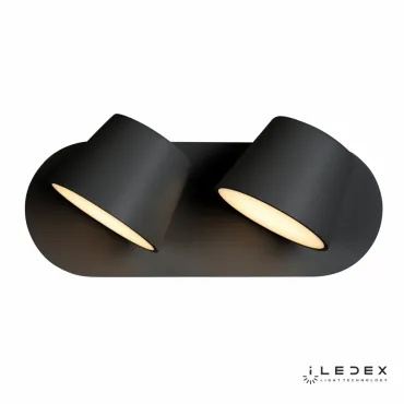 Настенный светильник iLedex Flexin W1118-2AS 3000K Чёрный Настенный светильник iLedex Flexin W1118-2AS 3000K Чёрный