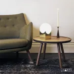 Настольный светильник iLamp GOLDEN 10213T/1-D200 MATT GOLD&WHITE от ImperiumLoft