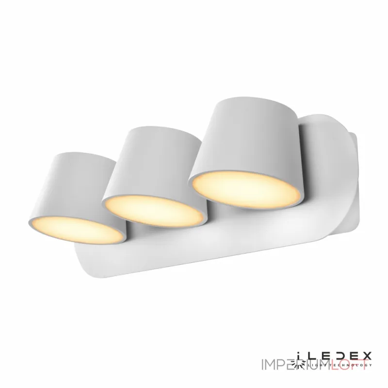 Настенный светильник iLedex Flexin W1118-3AS 3000K Белый от ImperiumLoft