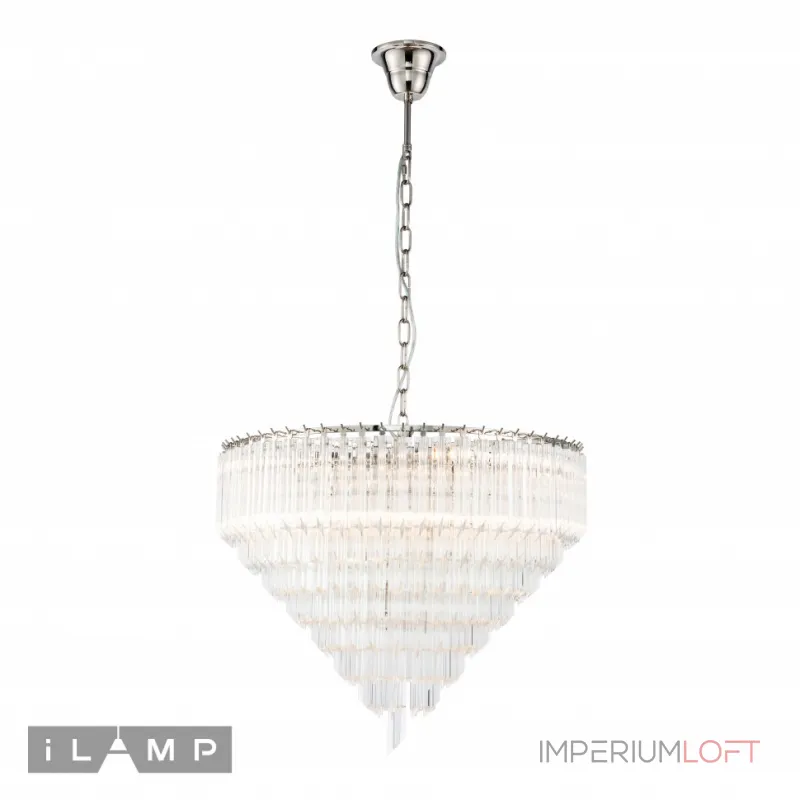 Подвесная люстра iLamp Manhattan 051D-6 Nickel Подвесная люстра iLamp Manhattan 051D-6 Nickel