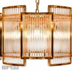 Подвесная люстра iLamp Tribeca MD0276-6A GOLD+CLEAR