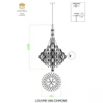 Подвесная люстра iLedex LOUVRE 999 CR от ImperiumLoft