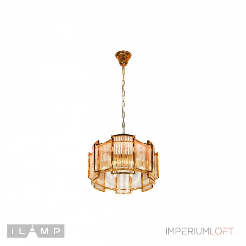 Подвесная люстра iLamp Tribeca MD0276-6A GOLD+CLEAR
