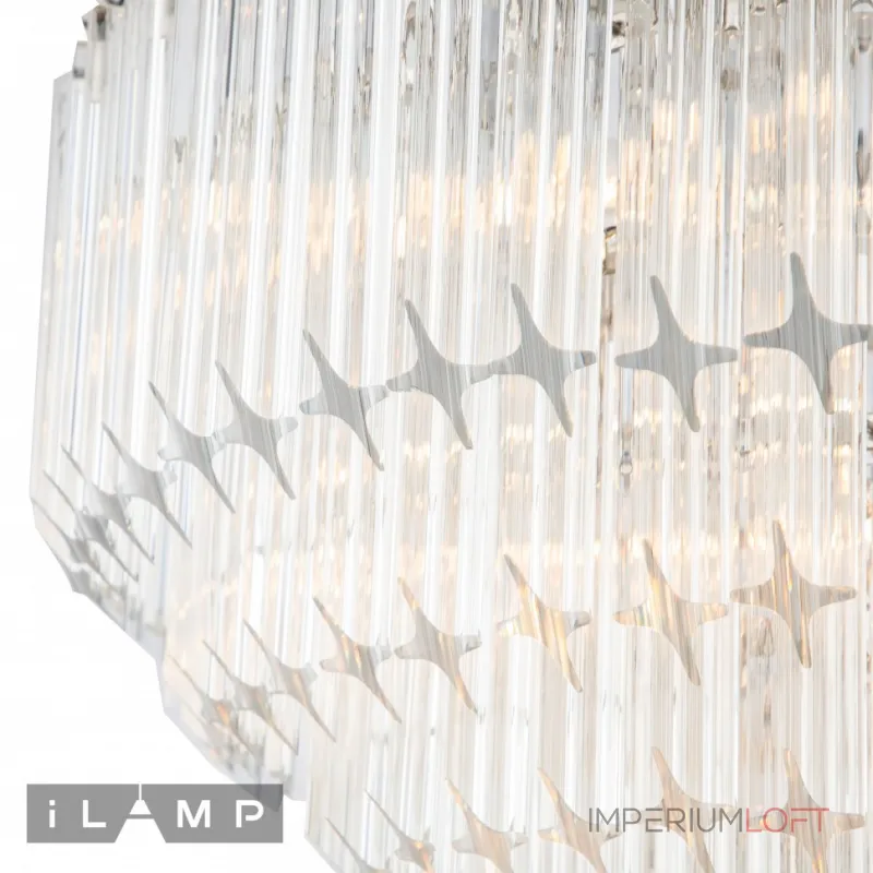 Подвесная люстра iLamp Manhattan 051D-6 Nickel Подвесная люстра iLamp Manhattan 051D-6 Nickel