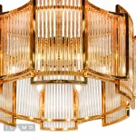 Подвесная люстра iLamp Tribeca MD0276-6A GOLD+CLEAR