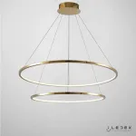 Подвесная люстра iLedex AXIS 10112P/2-39W-3000K (6/4) BRASS