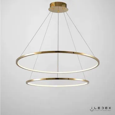 Подвесная люстра iLedex AXIS 10112P/2-39W-3000K (6/4) BRASS Подвесная люстра iLedex AXIS 10112P/2-39W-3000K (6/4) BRASS