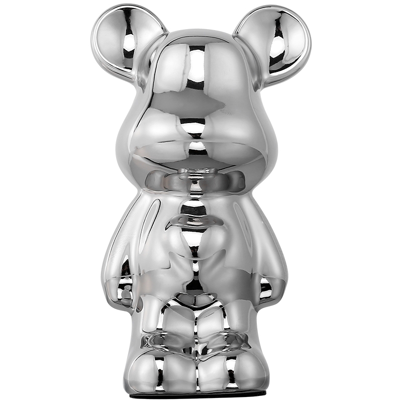 Статуэтка настольная iLedex FUNNY BEAR 6652 SILVER от ImperiumLoft