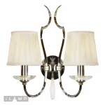Настенный светильник iLamp Charm W2508-2 Никель+беж от ImperiumLoft