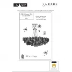 Подвесная люстра iLAMP Savage 7204-D600 GD