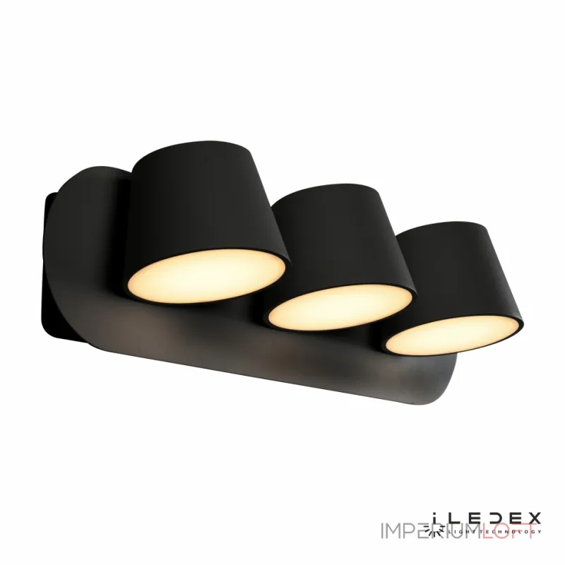 Настенный светильник iLedex Flexin W1118-3AS 3000K Чёрный от ImperiumLoft