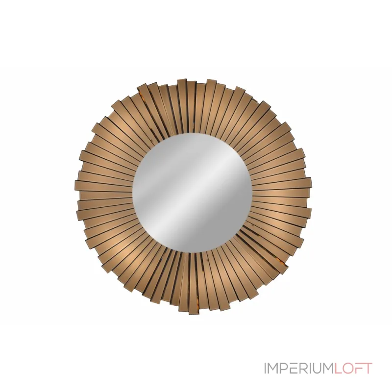 Зеркало ArtHomeDecor Sun A072 стекло 900*900 янтарный от ImperiumLoft