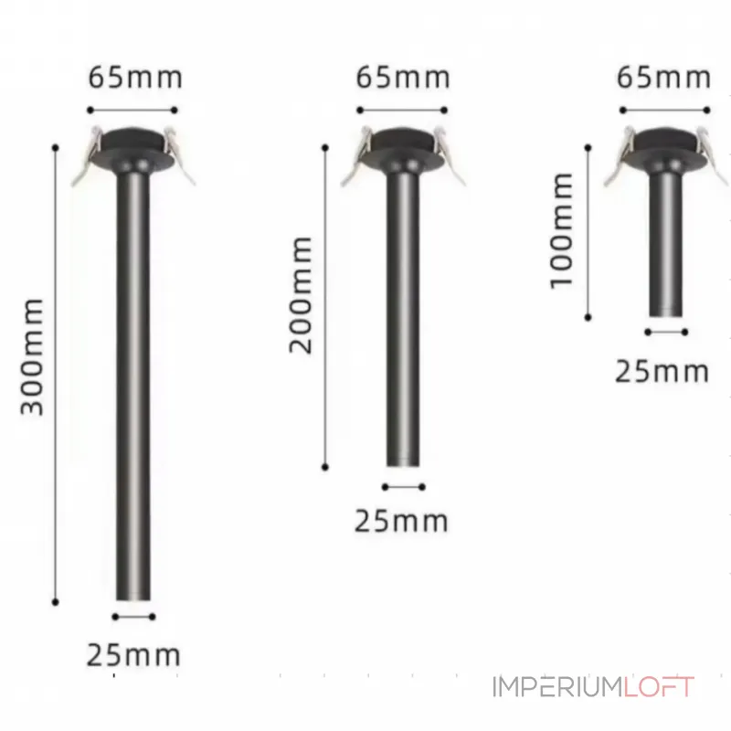 Светильник встраиваемый iLEDEX Telescope 999.3W-200WH от ImperiumLoft