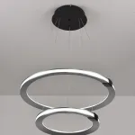 Подвесная люстра iLEDEX Vision 9225-6+4SD GR+BK