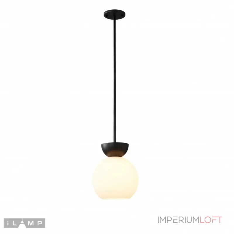 Подвесной светильник iLamp Mono P6079-1 BK+WH Подвесной светильник iLamp Mono P6079-1 BK+WH