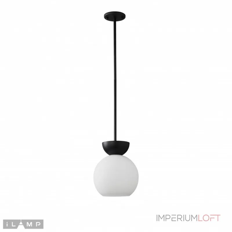 Подвесной светильник iLamp Mono P6079-1 BK+WH Подвесной светильник iLamp Mono P6079-1 BK+WH