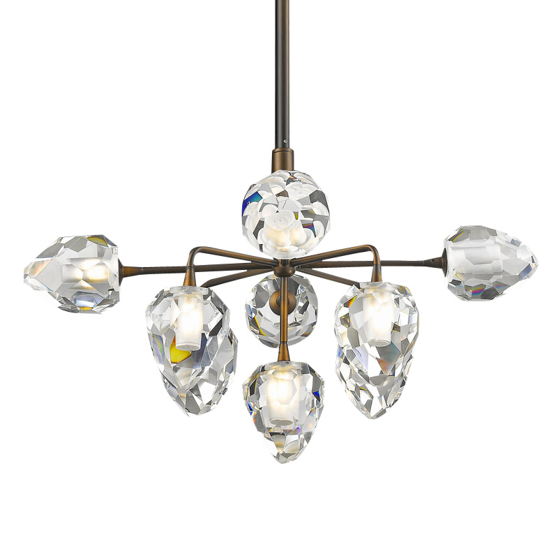 Люстра на штанге DeLight Collection On The Rocks P68038L-9 gold 