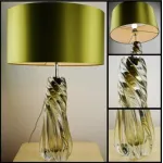 Настольная лампа декоративная DeLight Collection Crystal Table Lamp BRTL3020 Цвет арматуры хром Цвет плафонов зеленый от ImperiumLoft