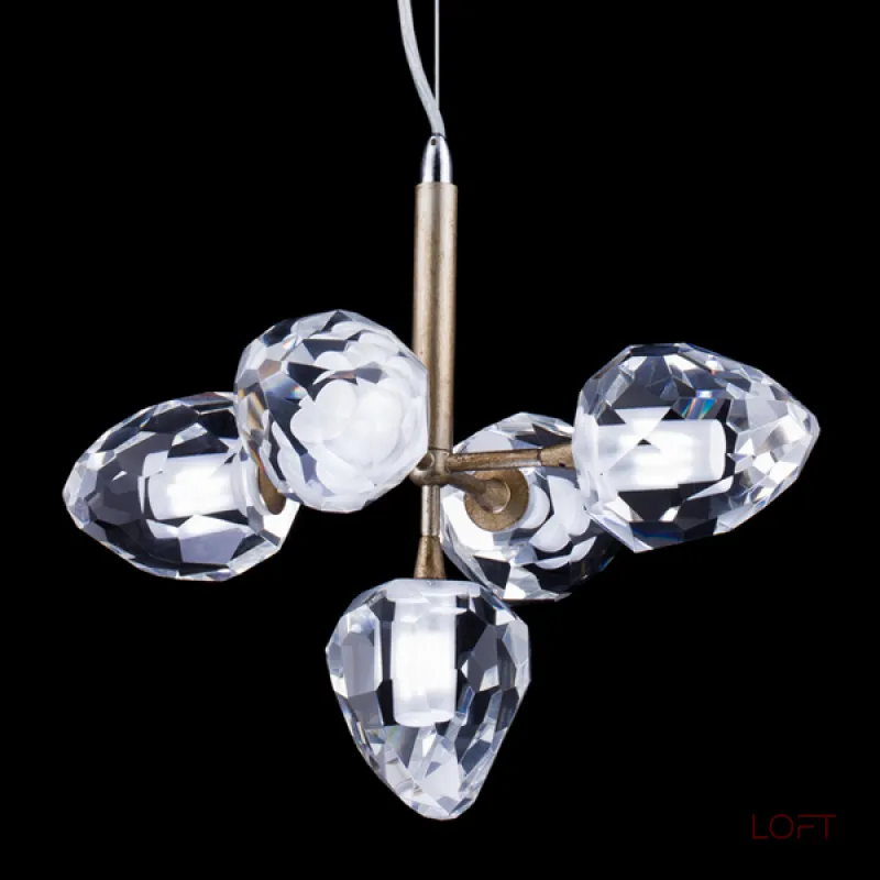 Люстра на штанге DeLight Collection On The Rocks P68038M-5 gold 