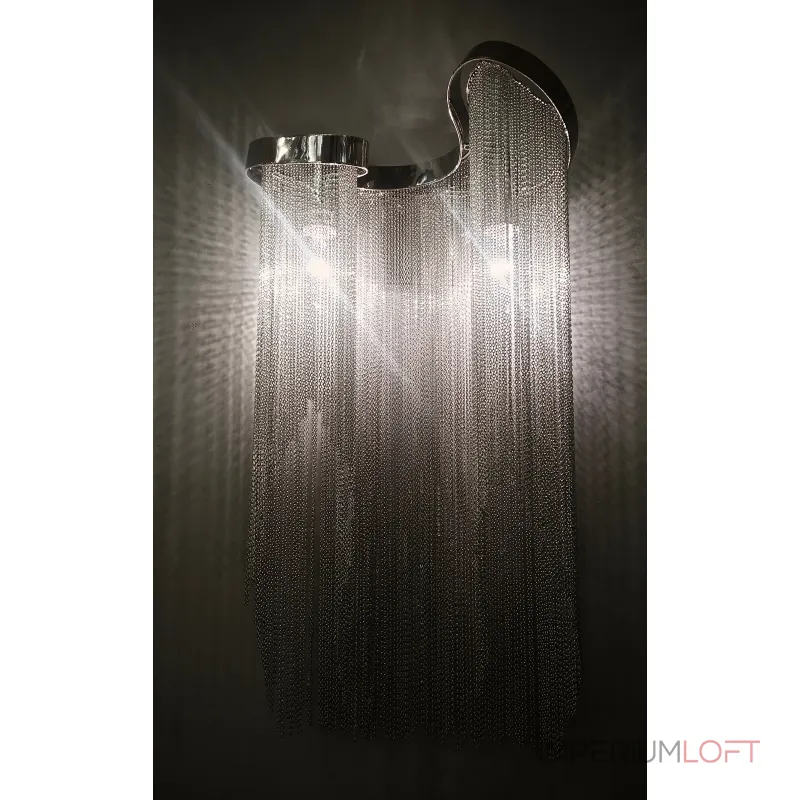 Бра DeLight Collection Stream KM011W-2 aluminum Цвет арматуры хром Цвет плафонов серый от ImperiumLoft Бра DeLight Collection Stream KM011W-2 aluminum Цвет арматуры хром Цвет плафонов серый от ImperiumLoft