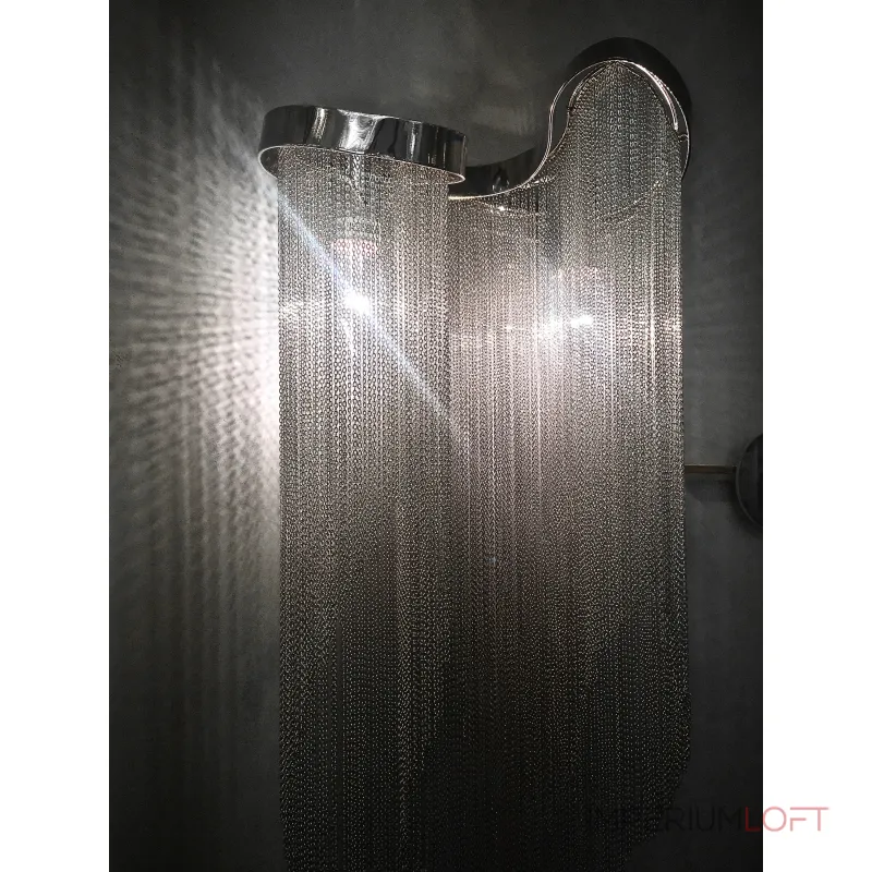 Бра DeLight Collection Stream KM011W-2 aluminum Цвет арматуры хром Цвет плафонов серый от ImperiumLoft Бра DeLight Collection Stream KM011W-2 aluminum Цвет арматуры хром Цвет плафонов серый от ImperiumLoft