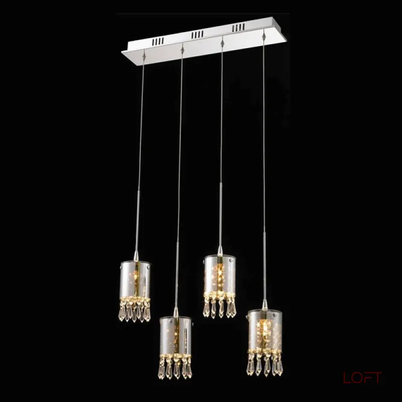 Подвесной светильник DeLight Collection Crystal Tube MD2544/4L Подвесной светильник DeLight Collection Crystal Tube MD2544/4L