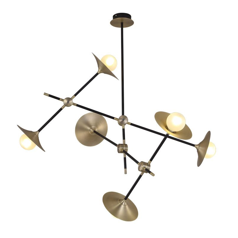 Люстра на штанге 9256P/6 gold Люстра на штанге 9256P/6 gold