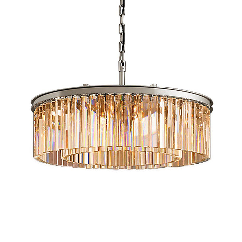 Подвесной светильник DeLight Collection Odeon KR0387P-10B chrome/amber