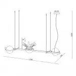 Подвесной светильник 10228P/S black