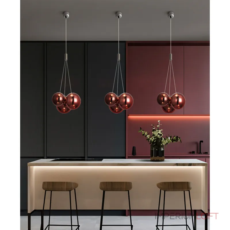 Подвесной светильник 19152P/3 rose gold Подвесной светильник 19152P/3 rose gold