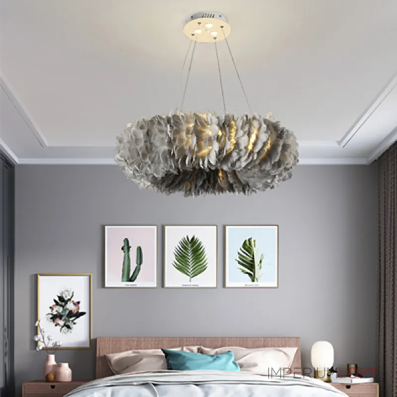 Подвесная люстра Plumage D60 Grey Подвесная люстра Plumage D60 Grey