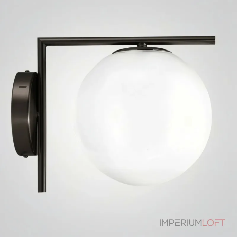 Бра FlexIC Lights Family Michael Anastassiades Black со стеклянным плафоном в форме шара от ImperiumLoft Бра FlexIC Lights Family Michael Anastassiades Black со стеклянным плафоном в форме шара от ImperiumLoft
