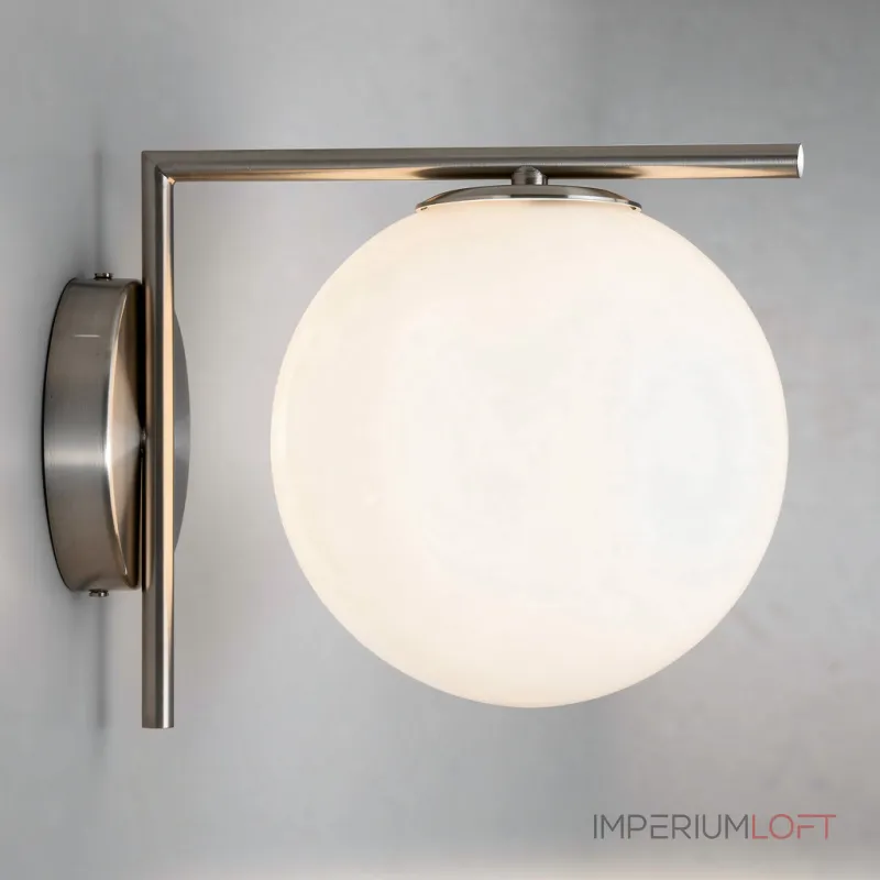 Бра FlexIC Lights Family Michael Anastassiades Chrome со стеклянным плафоном в форме шара от ImperiumLoft Бра FlexIC Lights Family Michael Anastassiades Chrome со стеклянным плафоном в форме шара от ImperiumLoft