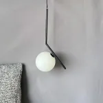 Подвесной светильник FlexIC Lights Family Michael Anastassiades D20 Black со стеклянным плафоном в форме шара от ImperiumLoft