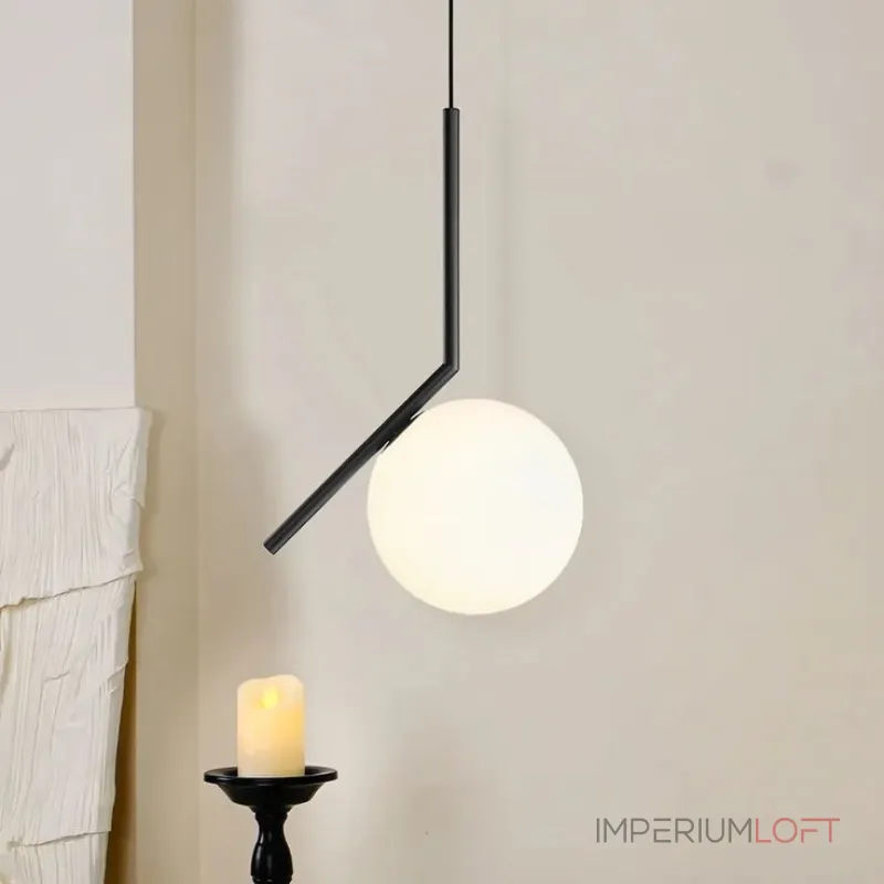 Подвесной светильник FlexIC Lights Family Michael Anastassiades D20 Black со стеклянным плафоном в форме шара от ImperiumLoft Подвесной светильник FlexIC Lights Family Michael Anastassiades D20 Black со стеклянным плафоном в форме шара от ImperiumLoft