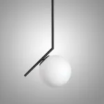 Подвесной светильник FlexIC Lights Family Michael Anastassiades D25 Black со стеклянным плафоном в форме шара от ImperiumLoft