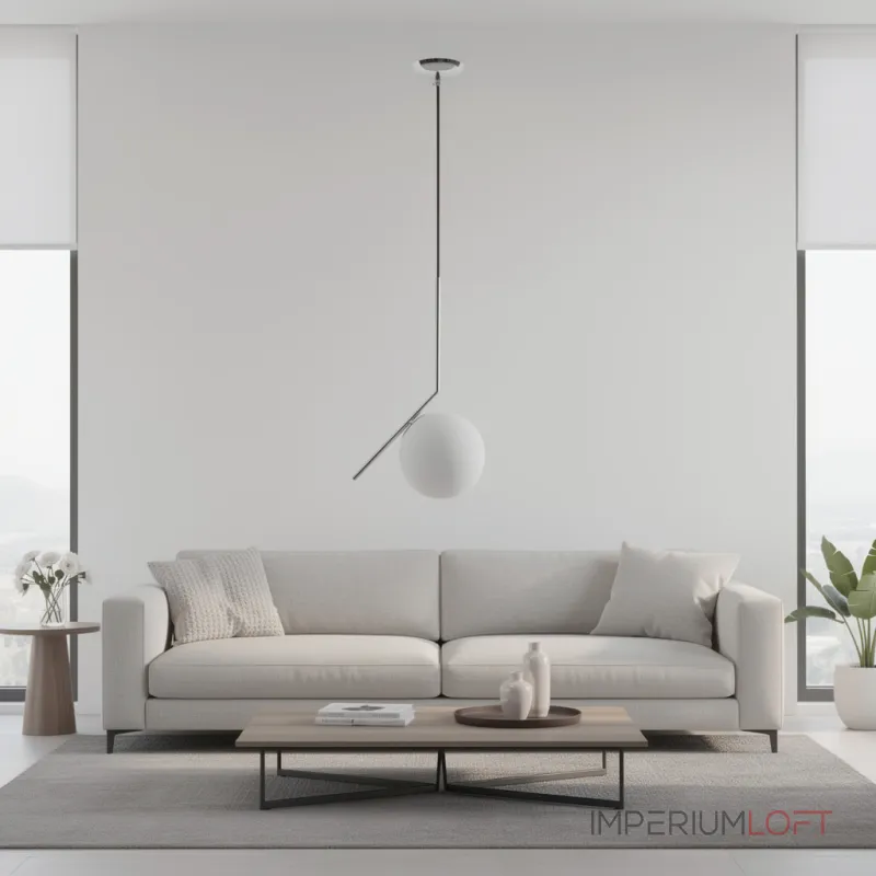 Подвесной светильник FlexIC Lights Family Michael Anastassiades D20 Chrome со стеклянным плафоном в форме шара от ImperiumLoft Подвесной светильник FlexIC Lights Family Michael Anastassiades D20 Chrome со стеклянным плафоном в форме шара от ImperiumLoft