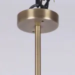 Люстра на штанге RH Quenouilles Round Chandelier D600 Brass в индустриальном стиле от ImperiumLoft