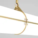 Подвесной светильник Roll and Hill Endless Straight Brass L128 с акриловым плафоном от ImperiumLoft