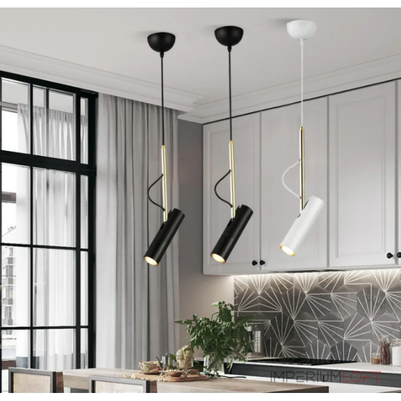 Подвесной светильник Сamera Black с поворотным плафоном от ImperiumLoft Подвесной светильник Сamera Black с поворотным плафоном от ImperiumLoft